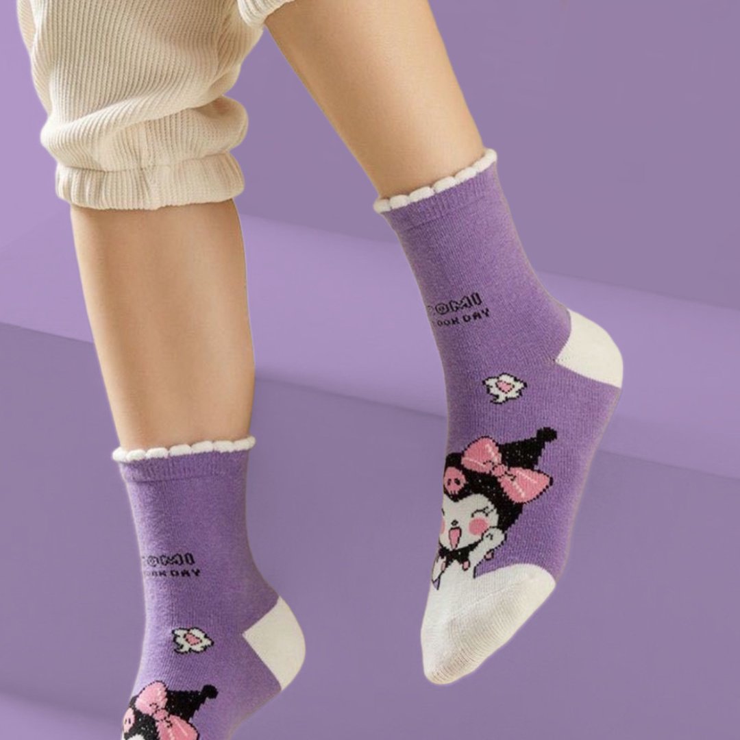 Носки Hello Kitty Kuromi KRS0000 5 пар фиолетовый 27-31