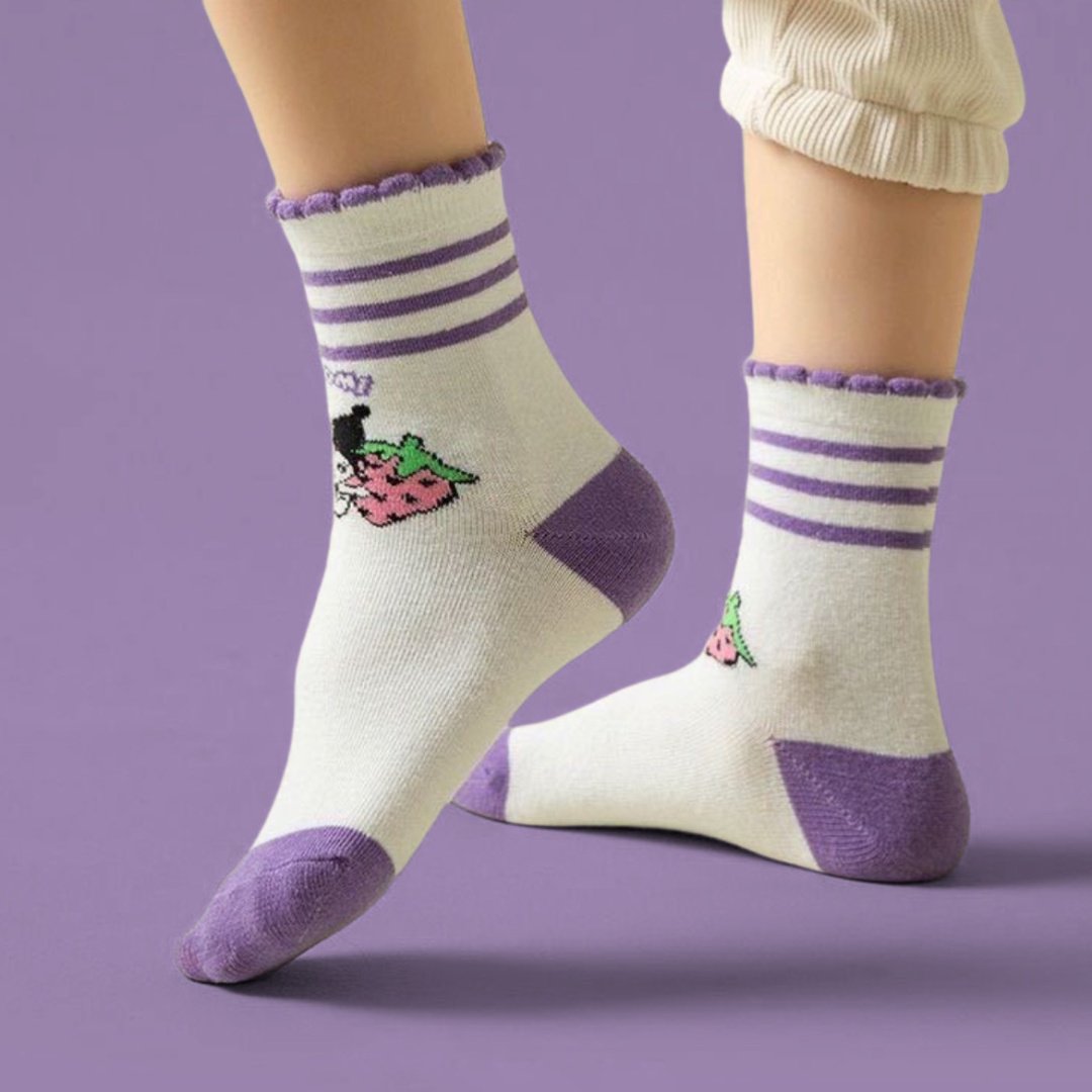 Носки Hello Kitty Kuromi KRS0000 5 пар фиолетовый 27-31