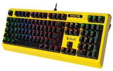 Клавиатура A4Tech Bloody B810RC желтый купить,0
