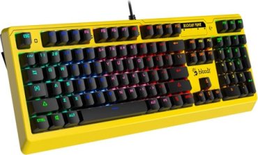 Клавиатура A4Tech Bloody B810RC желтый купить,0