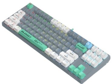 Клавиатура Bloody S87 ASH голубой купить,0