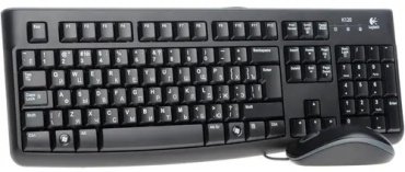 Клавиатура Logitech Desktop MK120 черный купить,0
