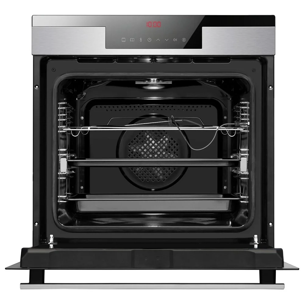 Электрический духовой шкаф Hansa BOEI697688 черно-серебристый - ForteMarket Электрический духовой шкаф Hansa BOEI697688 черно-серебристый купить,0