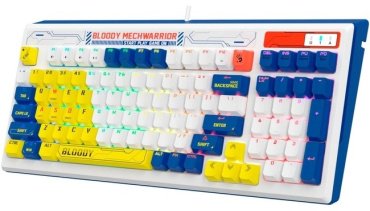 Клавиатура A4Tech Bloody B950 синий купить,0