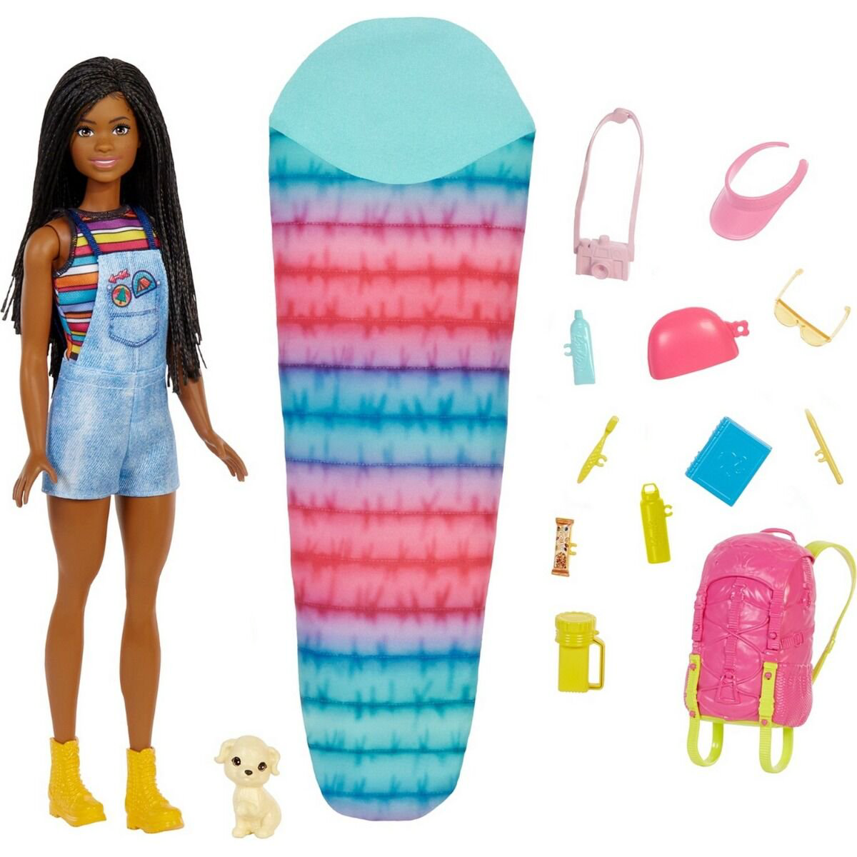 Кукла Barbie Camping Бруклин Кемпинг с питомцем HDF740  купить,NaN