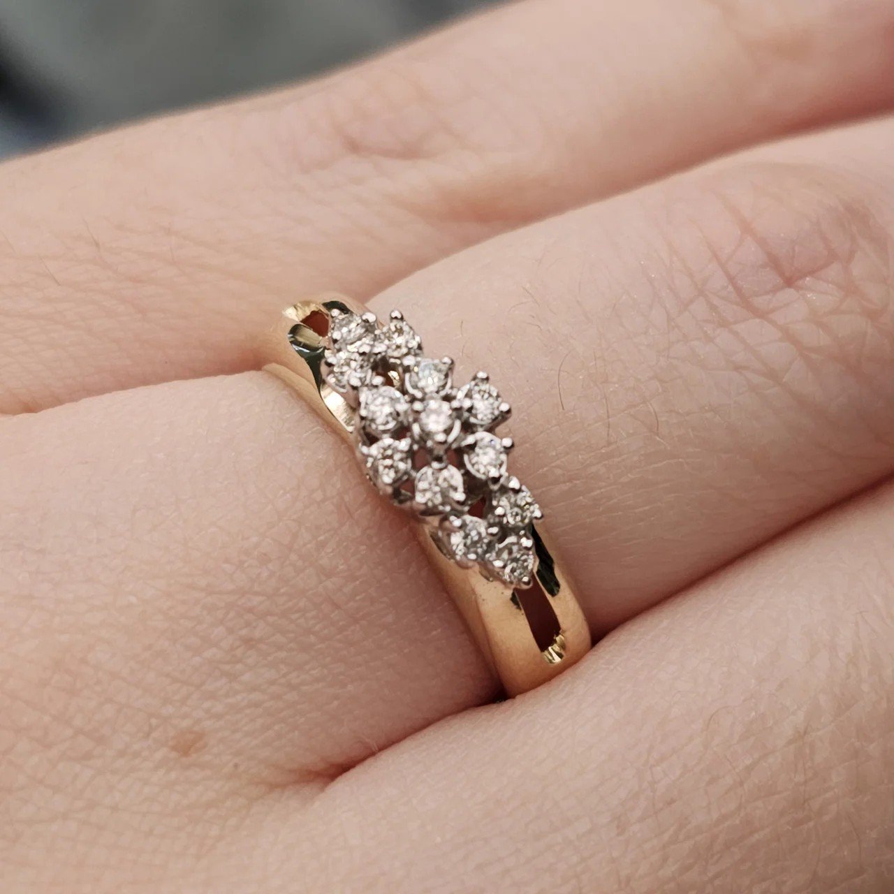 Кольцо Deimantas 107988380 17р 3,31гр 0,17ct. купить,NaN