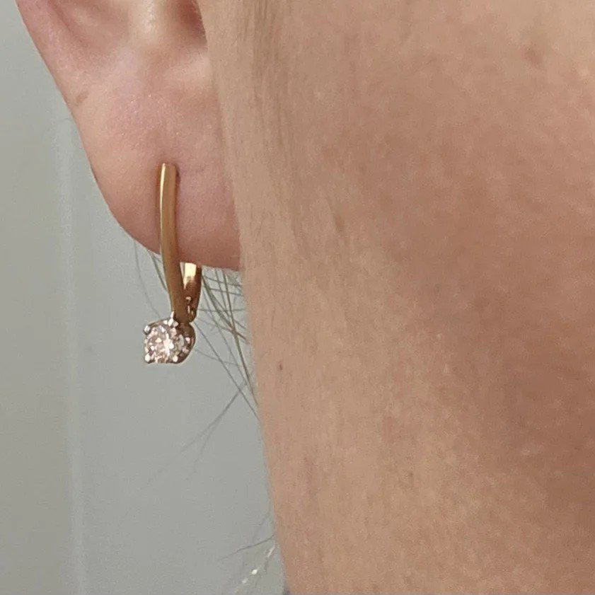 Серьги Deimantas 107997117 2гр 0,30ct. купить,NaN