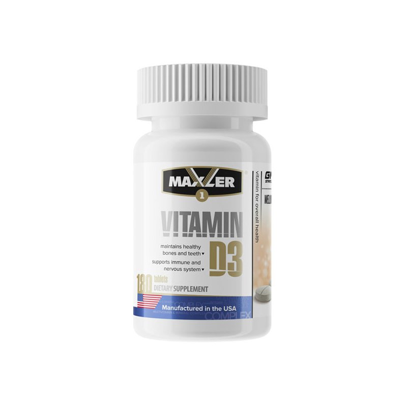 Витамин D3 Maxler 1200 МЕ 180 таб