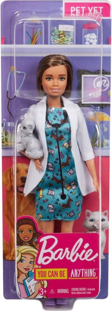 Кукла Barbie I Can Be Карьера - Барби Ветеринар GJL630 29 см купить,NaN