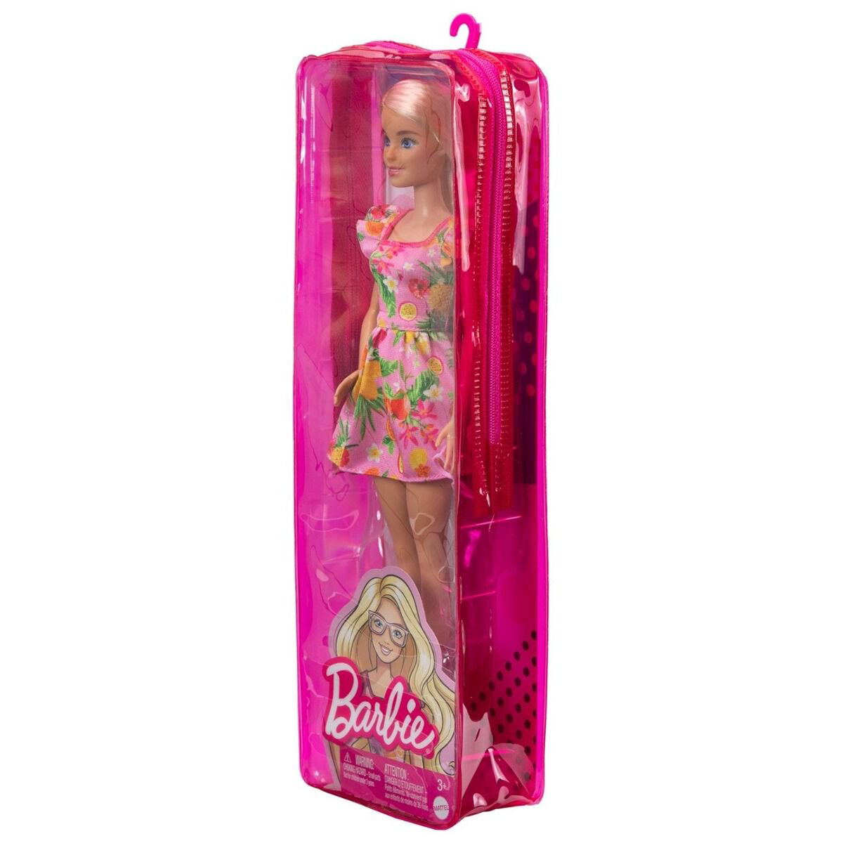 Кукла Barbie Fashionistas Барби в платье с фруктовым принтом HBV150 29 см купить,NaN