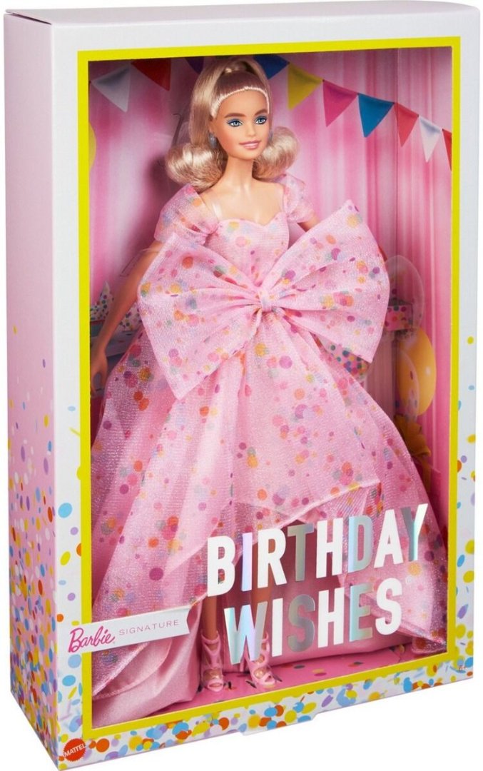 Кукла Barbie Signature коллекционная Пожелания на День рождения HCB890 29 см купить,NaN