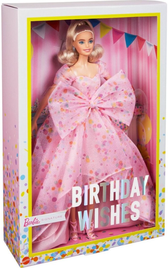 Кукла Barbie Signature коллекционная Пожелания на День рождения HCB890 29 см купить,NaN