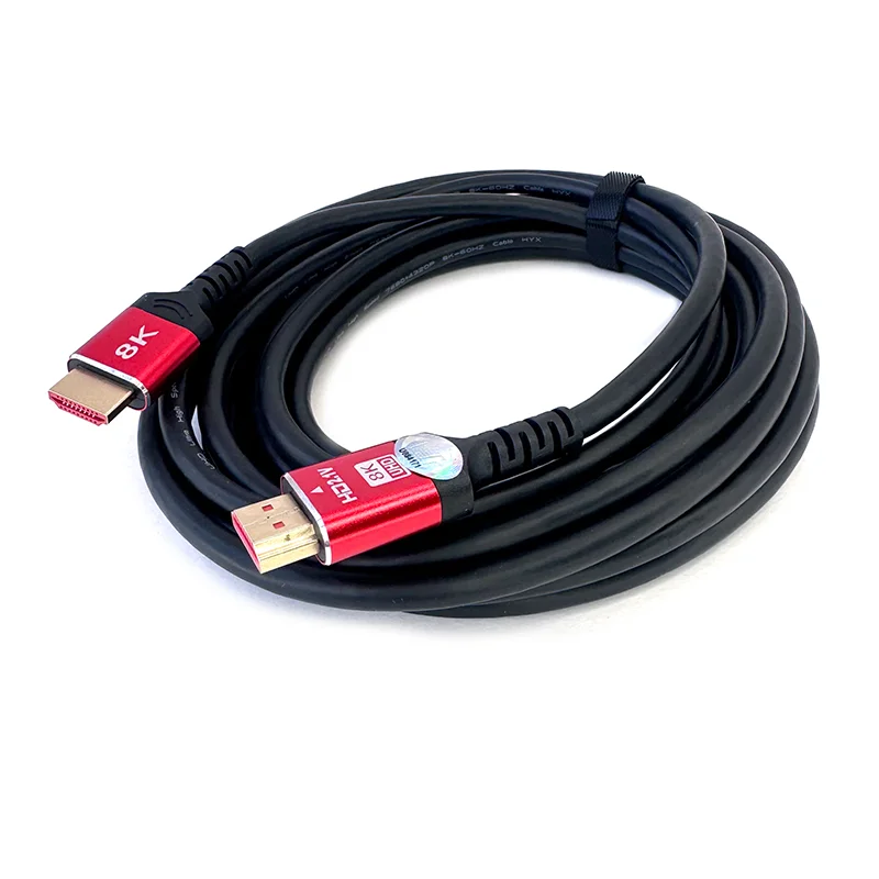 Кабель ViTi HDMI 5м 2.1 Red Black
