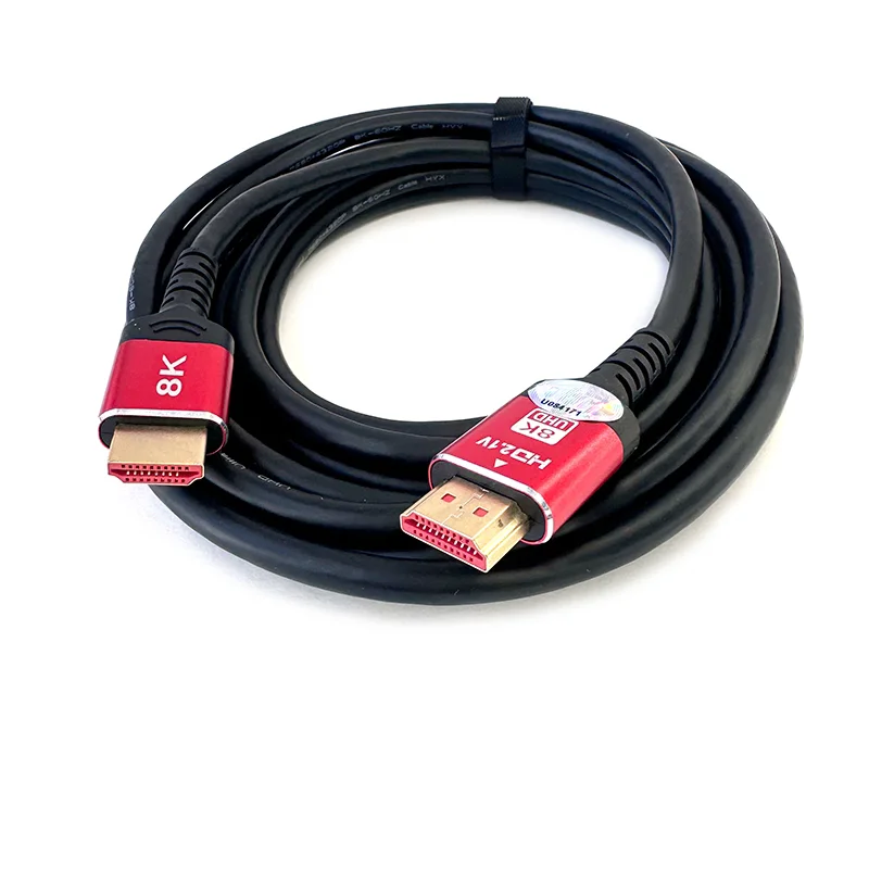 Кабель ViTi HDMI 5м 2.1 Red Black