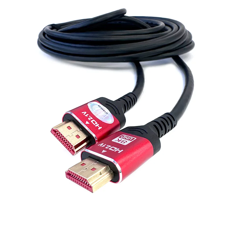 Кабель ViTi HDMI 5м 2.1 Red Black