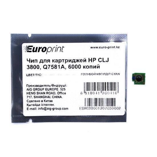 Чип Europrint HP Q7581A голубой купить,NaN