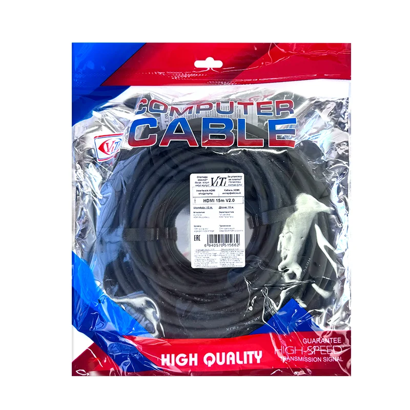 Кабель ViTi HDMI 15м черно-синий