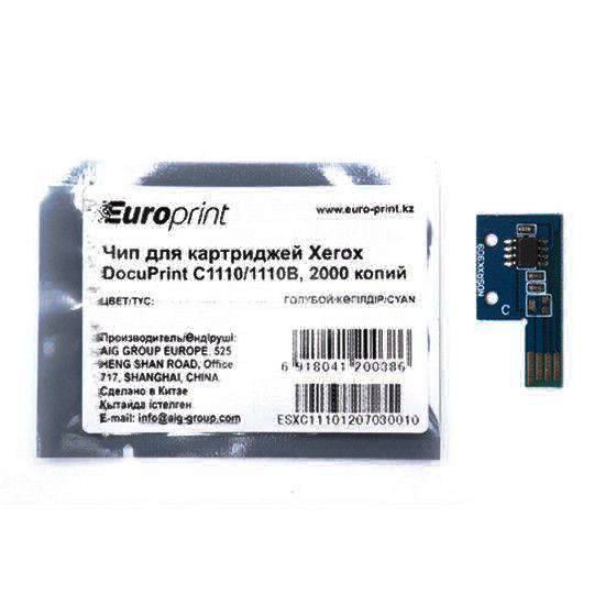 Чип Europrint Xerox C1110C синий купить,NaN