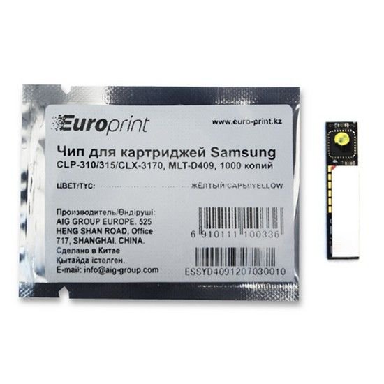 Чип Europrint Samsung MLT-D409Y желтый купить,NaN