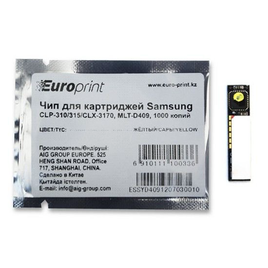 Чип Europrint Samsung MLT-D409Y желтый купить,NaN