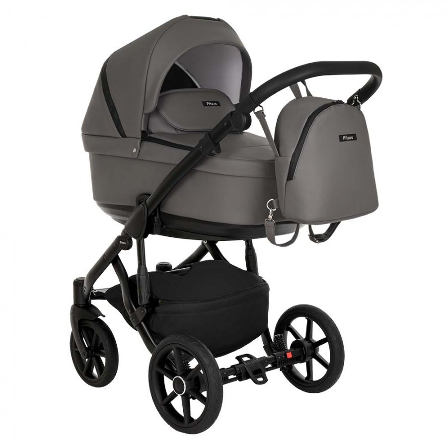 Коляска 2в1 Pituso Moon Кожа Grey купить,NaN