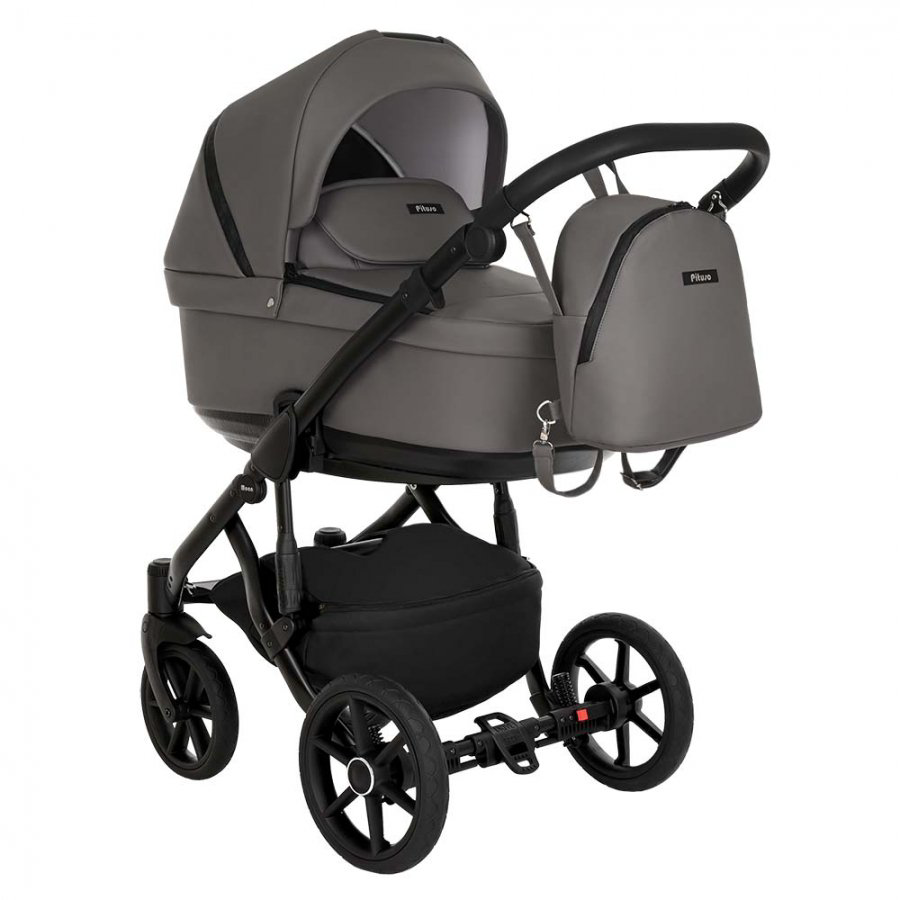 Коляска 2в1 Pituso Moon Кожа Grey купить,NaN