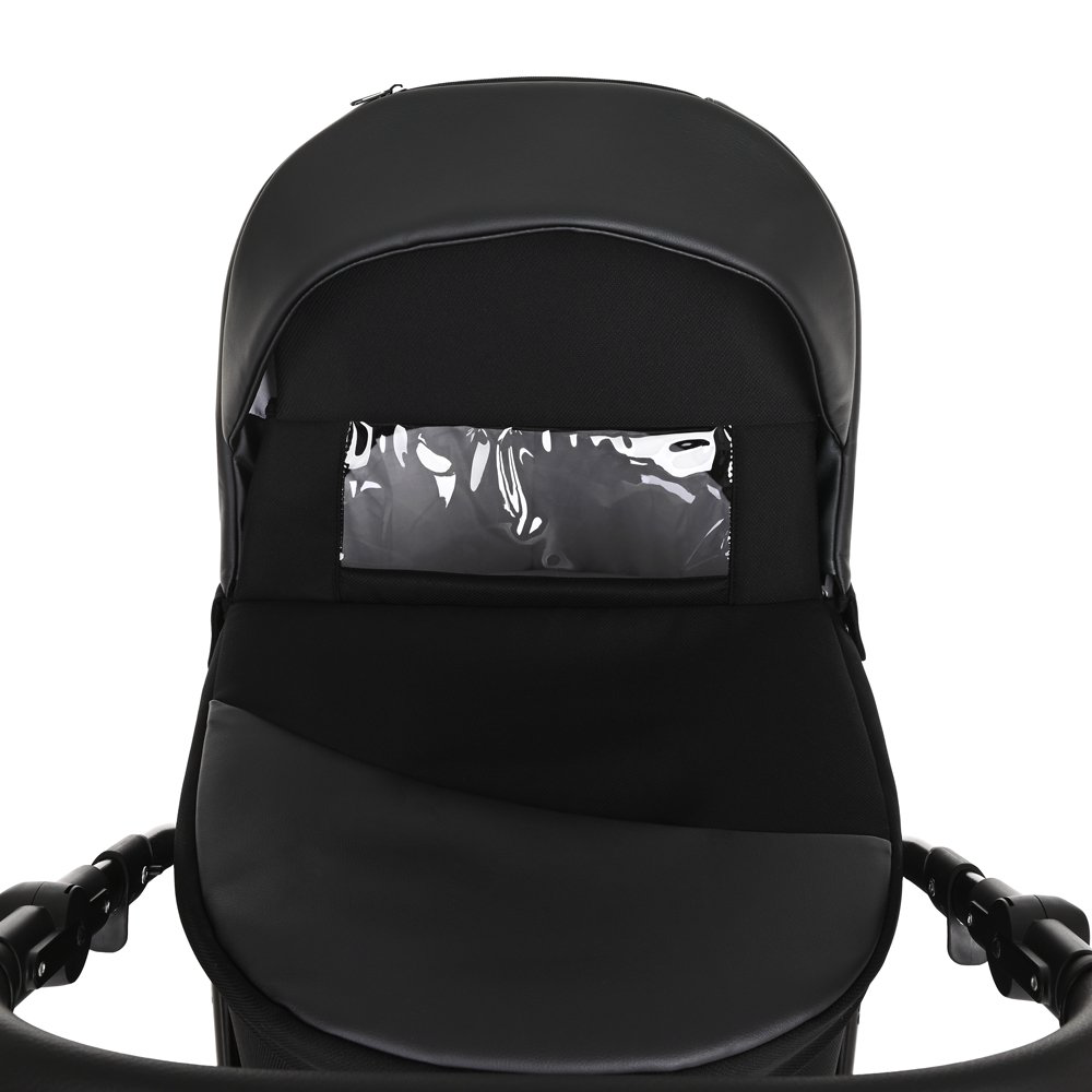 Коляска 2в1 Pituso Nino Кожа Black купить,NaN