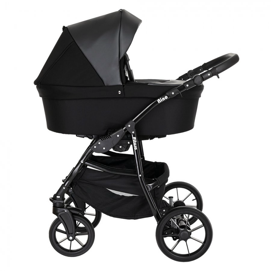 Коляска 2в1 Pituso Nino Кожа Black купить,NaN