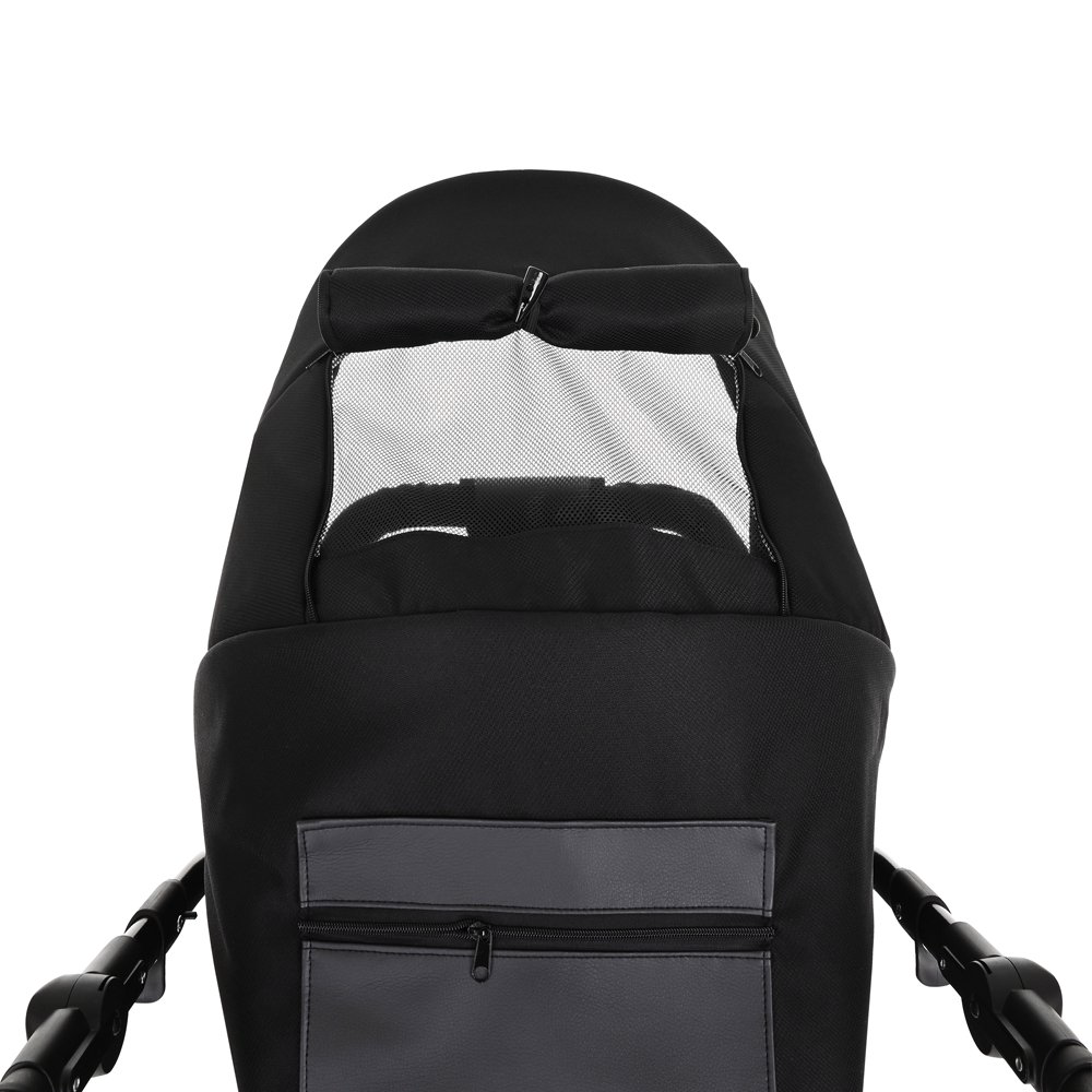 Коляска 2в1 Pituso Nino Кожа Black купить,NaN