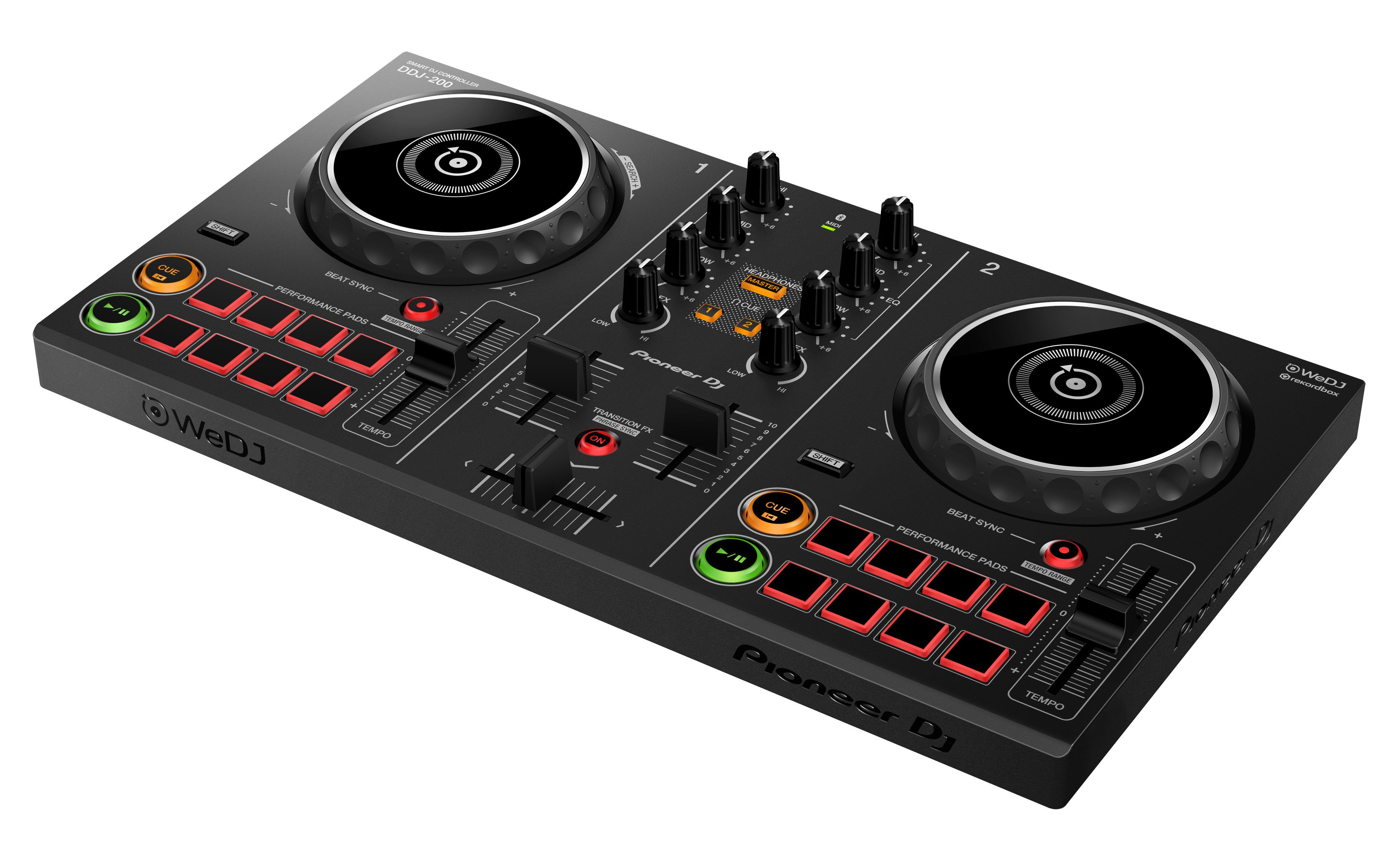 DJ контроллер Pioneer DDJ-200 чёрный купить,0