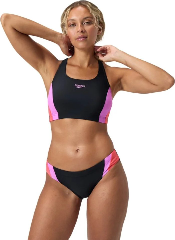 Купальник раздельный Speedo черный, фиолетовый купить,24900