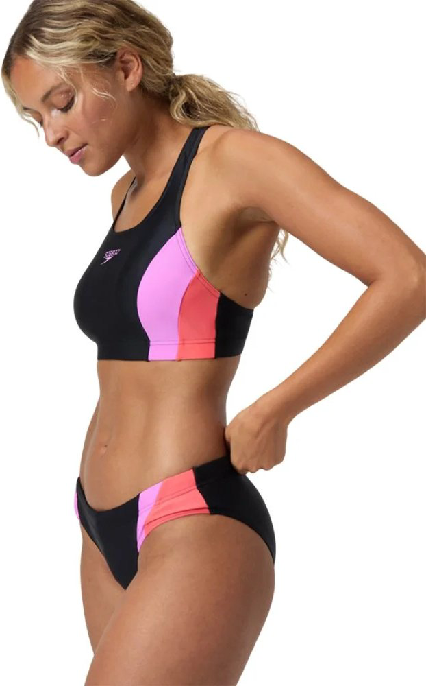 Купальник раздельный Speedo черный, фиолетовый купить,24900