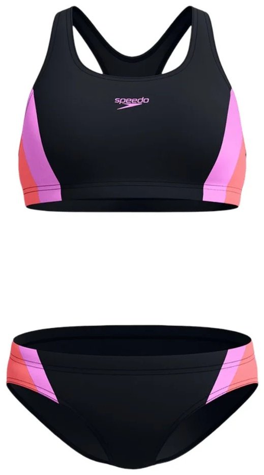 Купальник раздельный Speedo черный, фиолетовый купить,24900