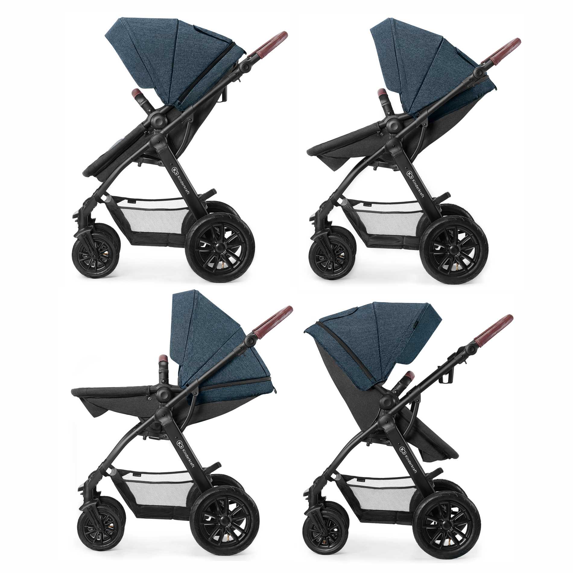 Коляска 3в1 Kinderkraft XMOOV Denim  купить,NaN