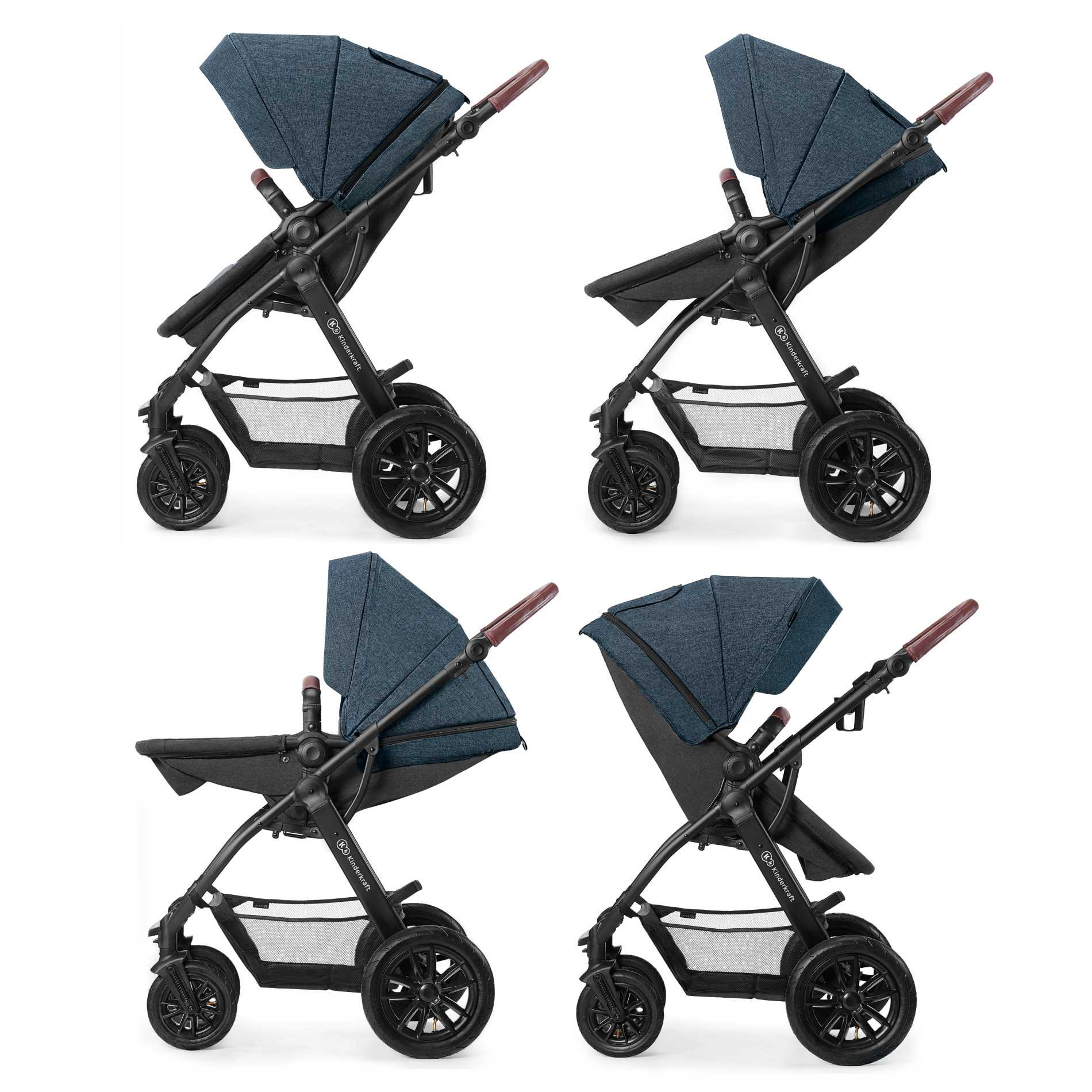 Коляска 3в1 Kinderkraft XMOOV Denim  купить,NaN