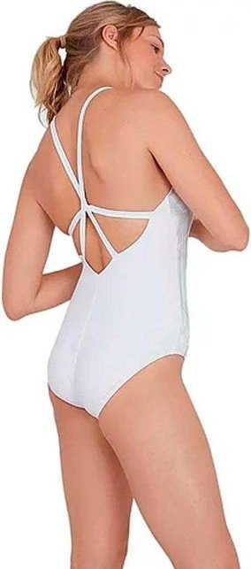 Купальник слитный Speedo белый купить,NaN