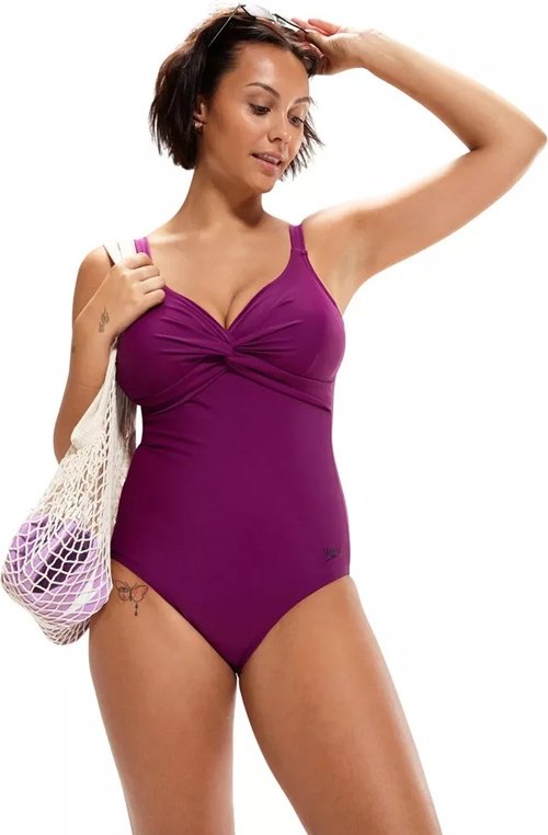 Купальник слитный Speedo фиолетовый купить,NaN