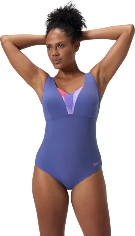 Купальник слитный Speedo сиреневый
