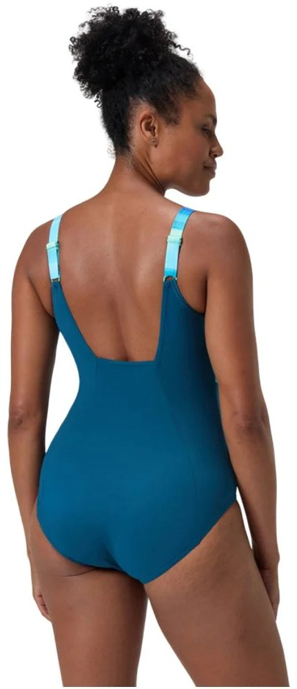 Купальник слитный Speedo бирюзовый купить,39900