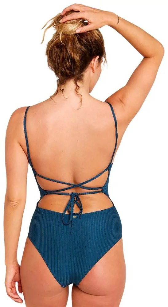 Купальник слитный Rip Curl синий купить,NaN