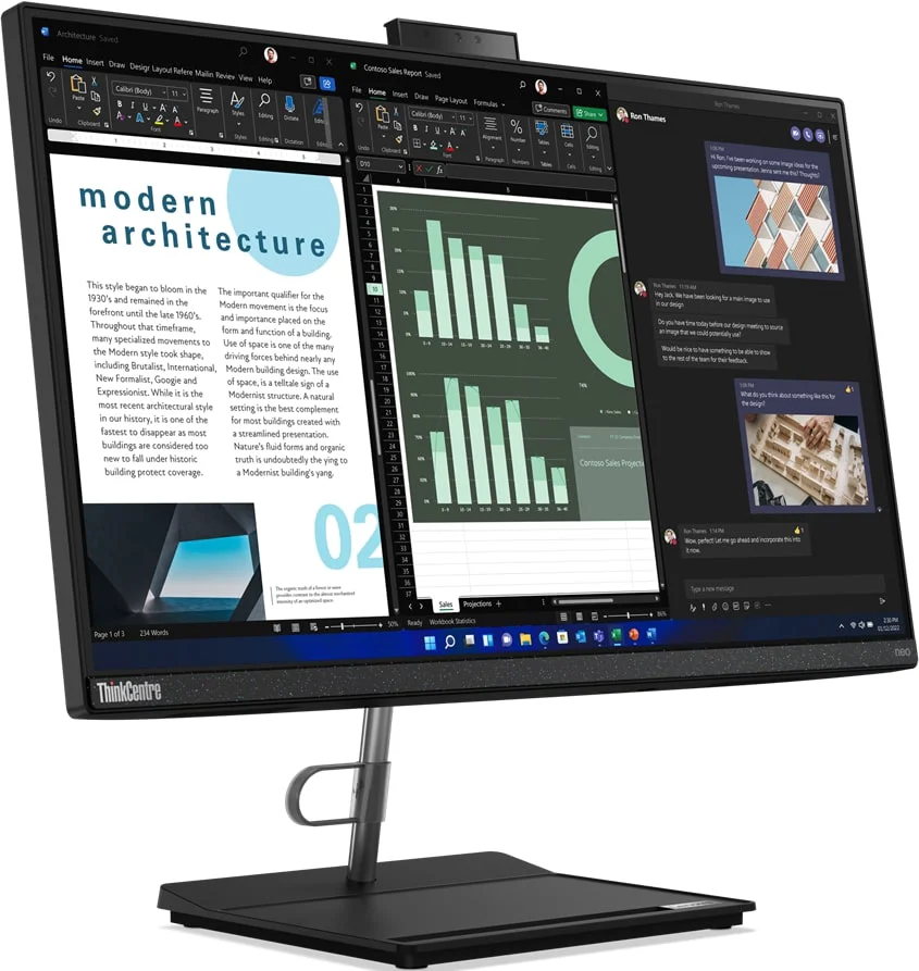 Моноблок Lenovo ThinkCentre Neo 30a Gen 4 12K0001RRU 23.8" Raven Black купить,NaN