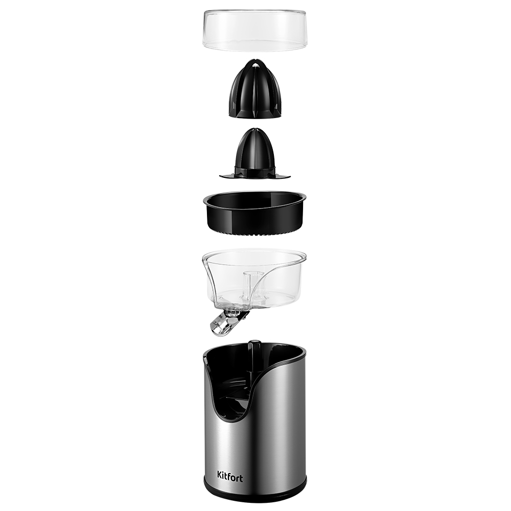 Соковыжималка Kitfort КТ-1119 серебристая - ForteMarket Соковыжималка Kitfort КТ-1119 серебристая купить,0
