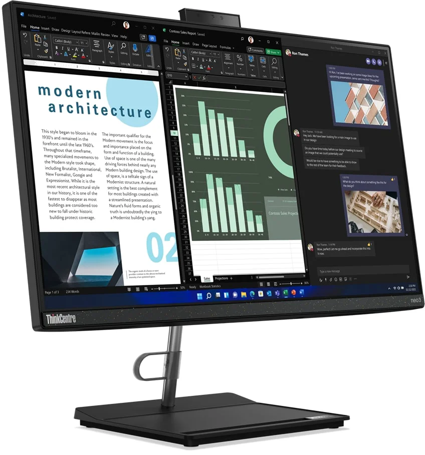 Моноблок Lenovo ThinkCentre Neo 30a 12CEA06K00 23.8" Black