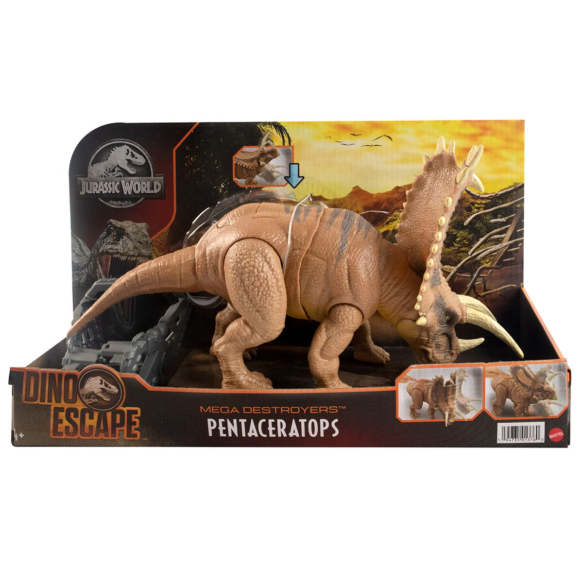 Фигурка Jurassic World Dino Escape Мегаразрушители-Пентацератопс GWD60/HCM05 18.8 см купить,NaN