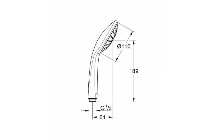 Лейка душевая Grohe 27265000 купить,NaN