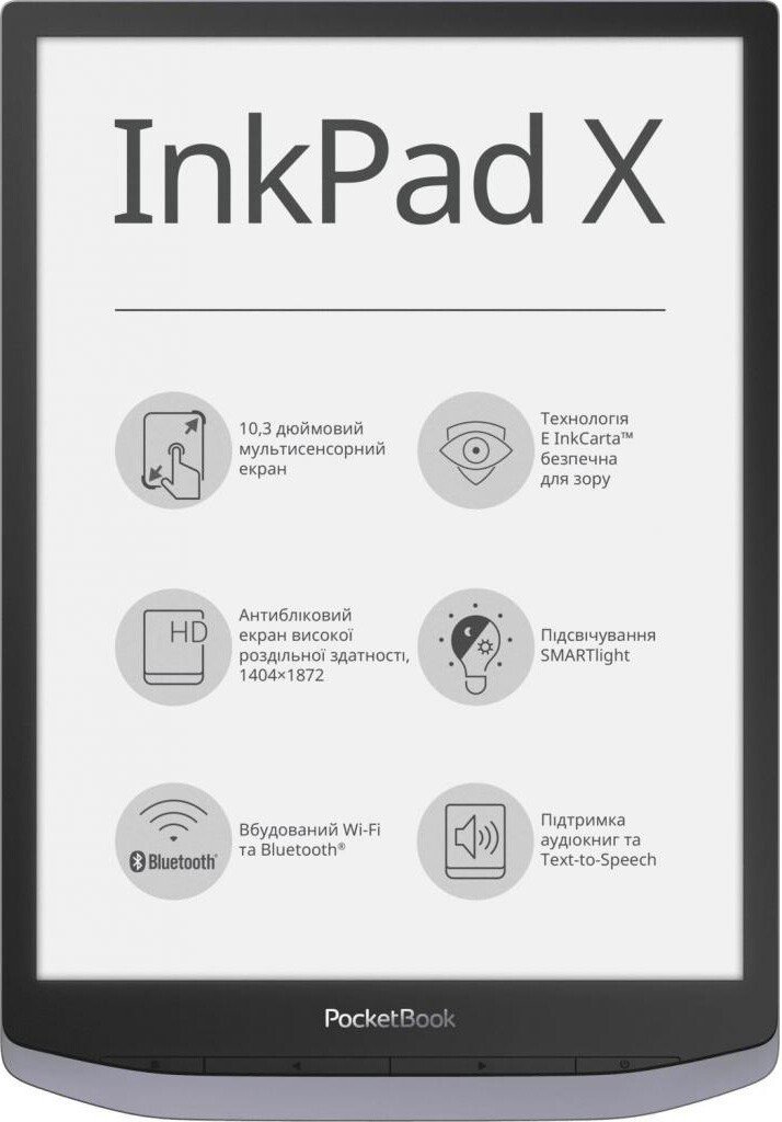 Электронная книга PocketBook PB1040-J-CIS серая купить,NaN