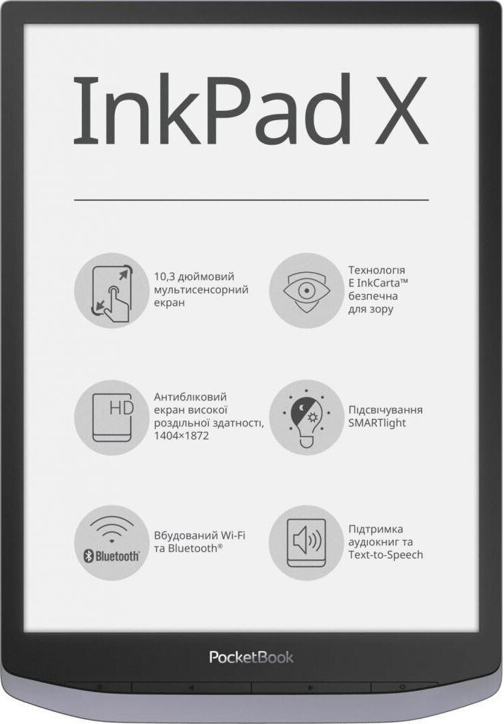 Электронная книга PocketBook PB1040-J-CIS серая купить,NaN
