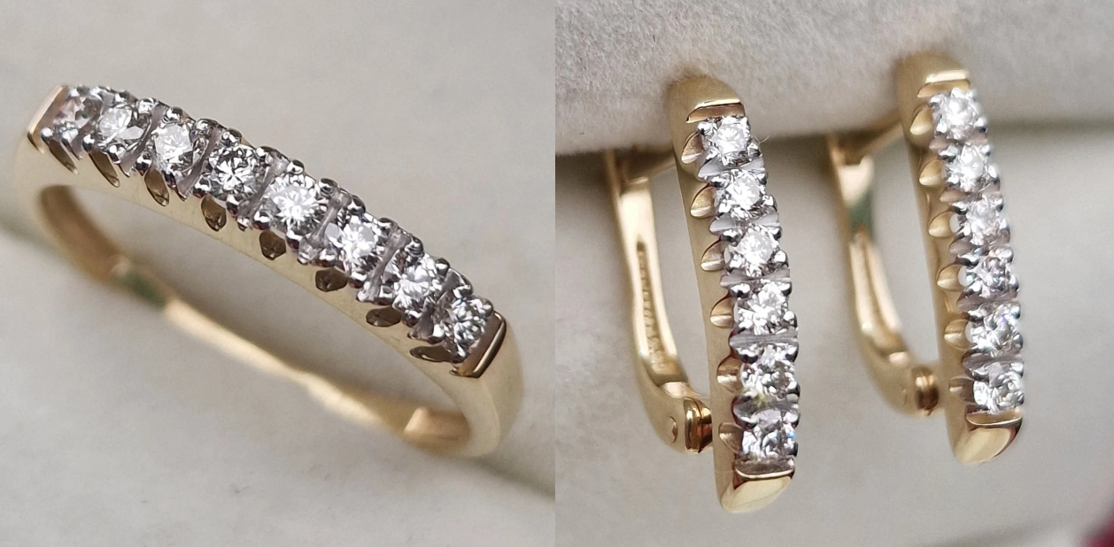 Комплект Deimantas 100709793 0,26ct 0,40ct. купить,NaN