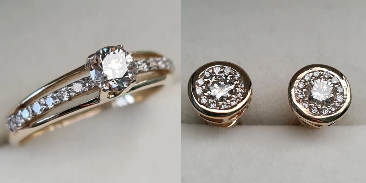 Комплект Deimantas 100710703 0,52ct 0,43ct. купить,NaN