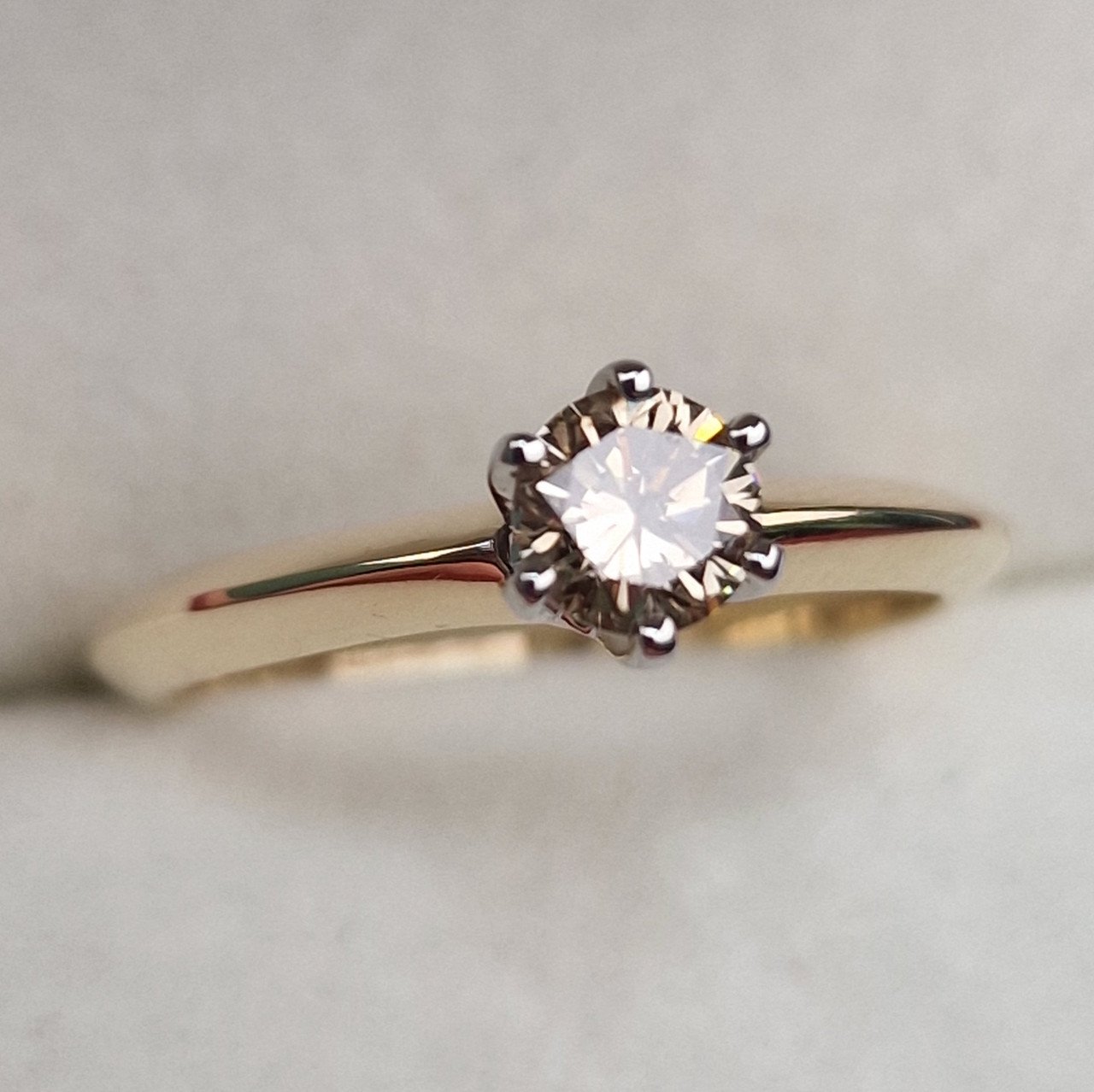 Кольцо Deimantas 100685999 17,5р 2,52гр 0,445ct.